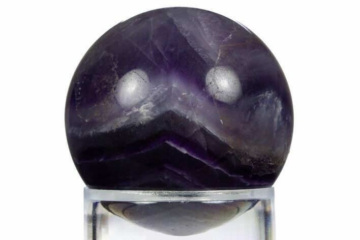 Purple Banded Fluorite Sphere - China #319743